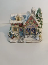Hawthorne Village Precious Moments Tiny Treasures Toy shop Used Light Missing