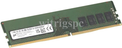 Micron 16GB 3200 ECC UDIMM DDR4 1Rx8 Server Memory RAM MTA9ASF2G72AZ-3G2F1ZI