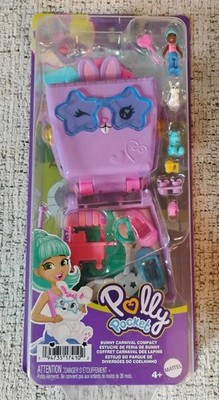 Polly Pocket Bunny Carnival Compact Doll Playset w/ Polly & Accessories Mattel