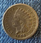 1864 Indian Head Cent  Semi-Key Date Very Good