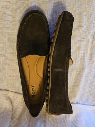 Geb. Fahrschuh Slipper braun Leder Damen 91/2 Mokassins GRIP Sohle Halbschuhe - Bild 4 von 8