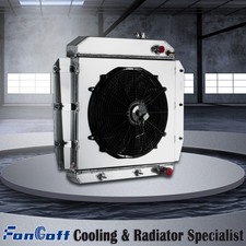 4row Radiator Shroud Fan For 1955-1959 1956 57 Chevy Truck Pickup Ls Engine Swap