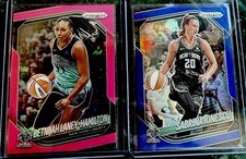 Sabrina Ionescu 048/299 + Betnijah Laney 104/175 Panini Prizm WNBA 2025 Cards