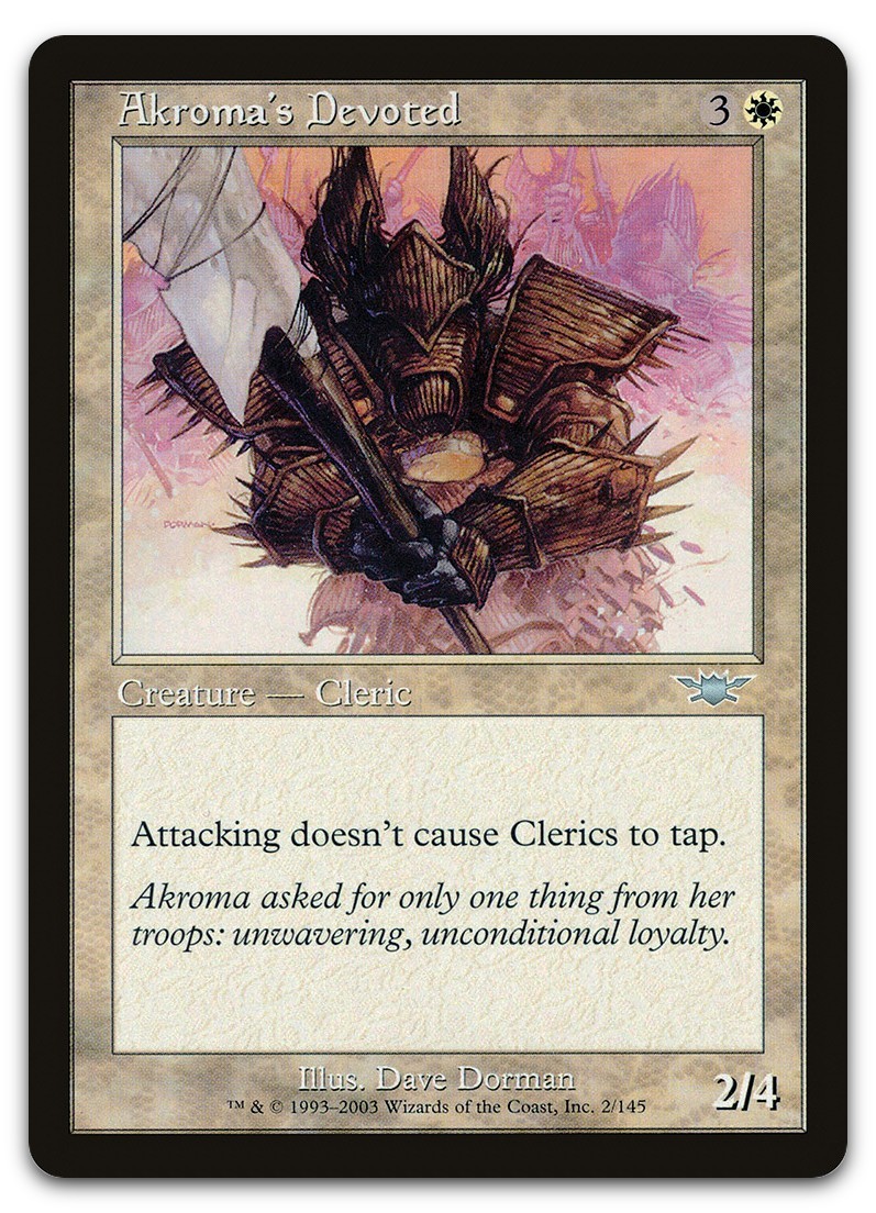 Akroma's Devoted #2 (NM) Legions LGN Magic MTG