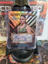 2024 TOPPS GOLD LABEL UFC RAQUEL PENNINGTON QGS-RPE QUEST FOR GOLD BLUE AUTO /99