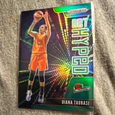 Panini 2021 WNBA Prizm Get Hyped Diana Taurasi #3 Green Prizm Mercury