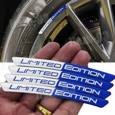 Limited Edition Logo Car Wheel Hub Stickers Emblem Badge Blue&White Accessories