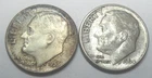 1955 P & 1964 P * 2 Silver ROOSEVELT DIMES ! Shown * USA ONLY Please * FREE SHIP