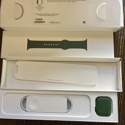 Apple Watch Series 7 41mm (GPS + Cellular) Green Aluminum Case Sport Band NEW