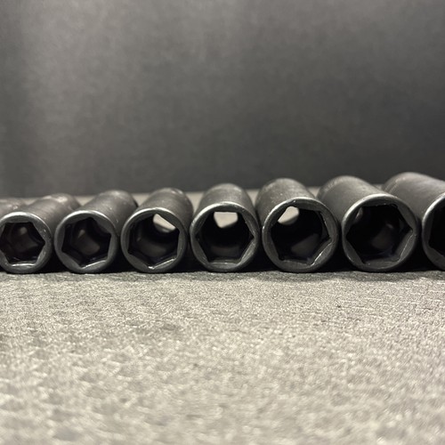 NICE Snap-On 3/8" Flank Drive METRIC DEEP 6 Point Impact Sockets 8-24mm SET 14pc - Foto 20 di 22
