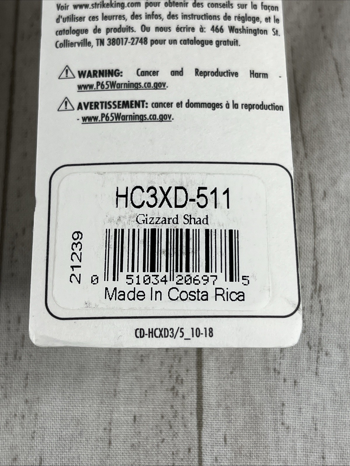 Lot of 3 Strike King 3XD  Xtra Deep Crankbaits - Fire Craw And Gizzard Shad