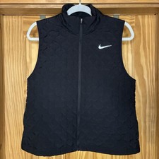 Nike AeroLayer Mujer Negro Chaleco para Correr Chaleco Acolchado MEDIANO