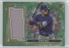2020 Topps Triple Threads Single Jumbo Relics Emerald /18 Javier Baez 6fs