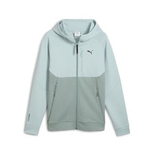 PUMA Pumatech FullZip Hoodie Mens Green Casual Athletic Outerwear 62967467