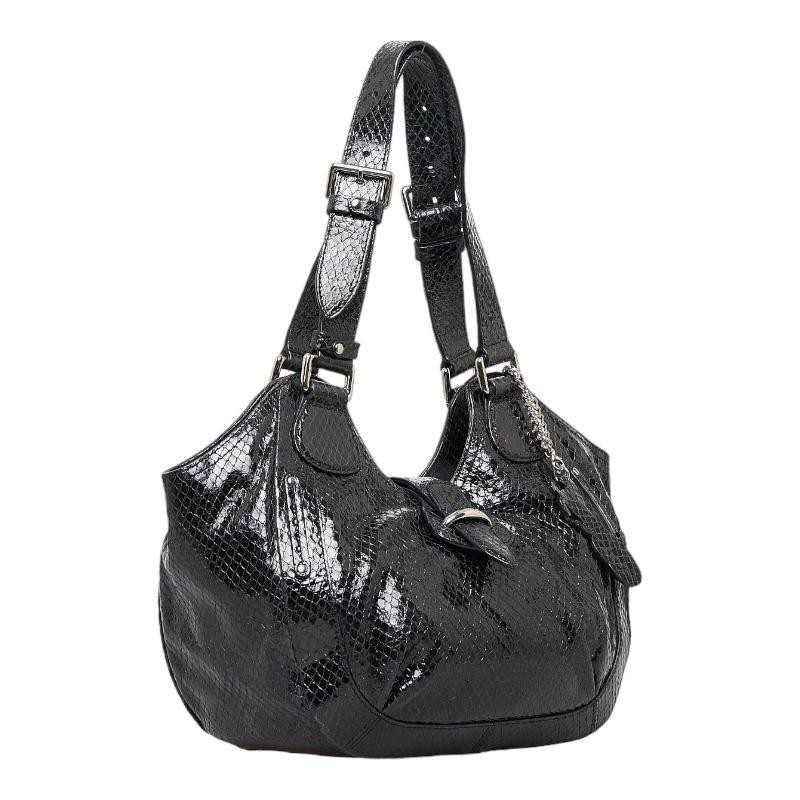 Celine Python Carriage Charm Handbag Shoulder Bag… - image 2