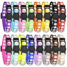 16 Pack Puppy Collars for Litter,Paw Print Safety Puppy Collars for Small Pup...