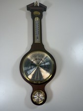 Vintage Barometer Thermometer Hygrometer West Germany Weather Station Banjo