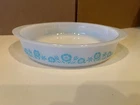 Vintage Maid Of Honor Light Blue Floral Casserole 9 Inches