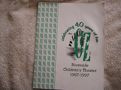 Wizard of Oz Riverside Children's Theatre 1997 Program