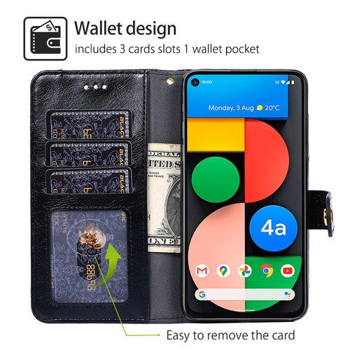 Zip Wallet Case Leather Card Flip Cover For Google Pixel 10 Pro 9 8 7 6 5a 8a 9a - Picture 3 of 16