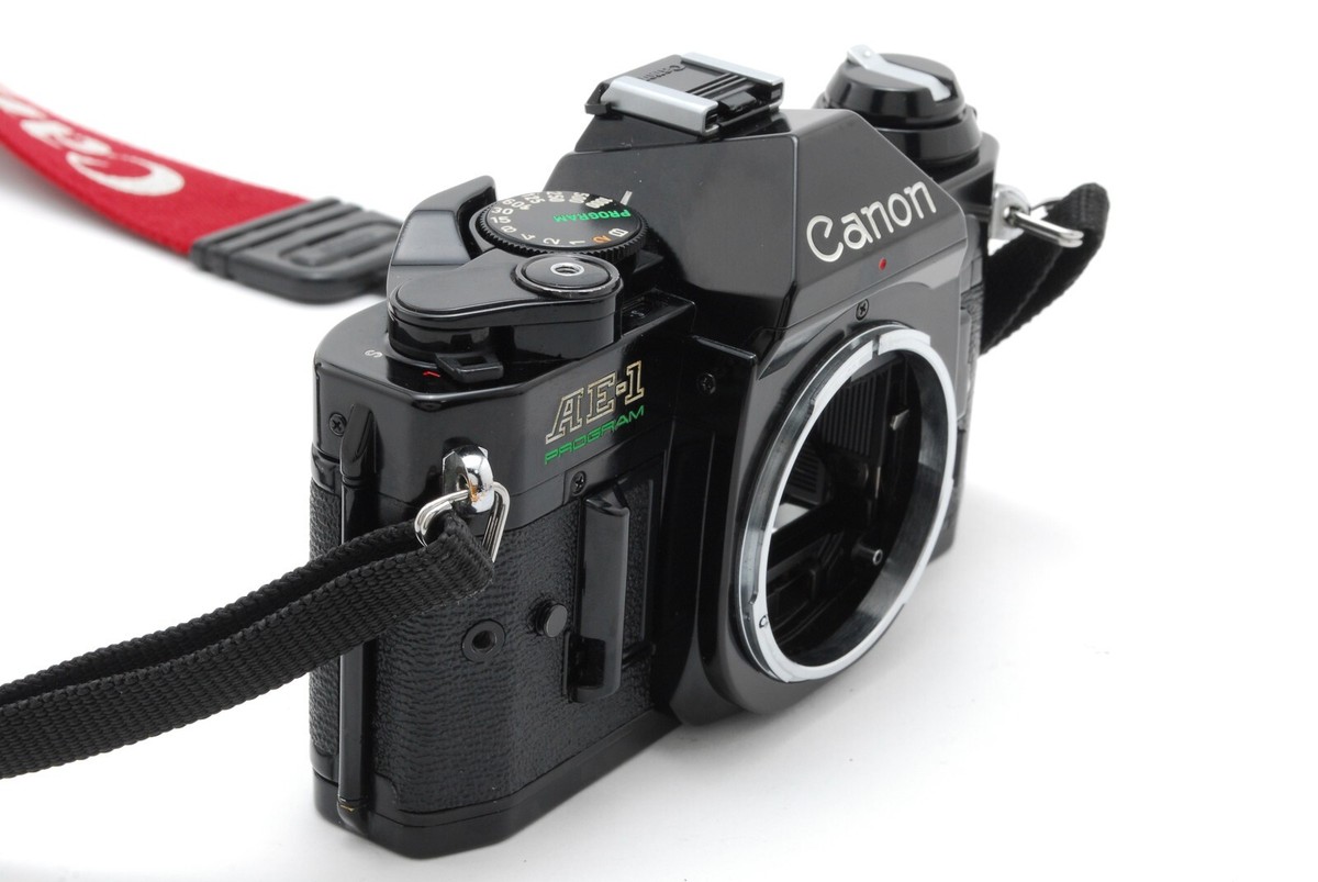 NEAR MINT] Canon AE-1 Program Black SLR Film Camera New FD