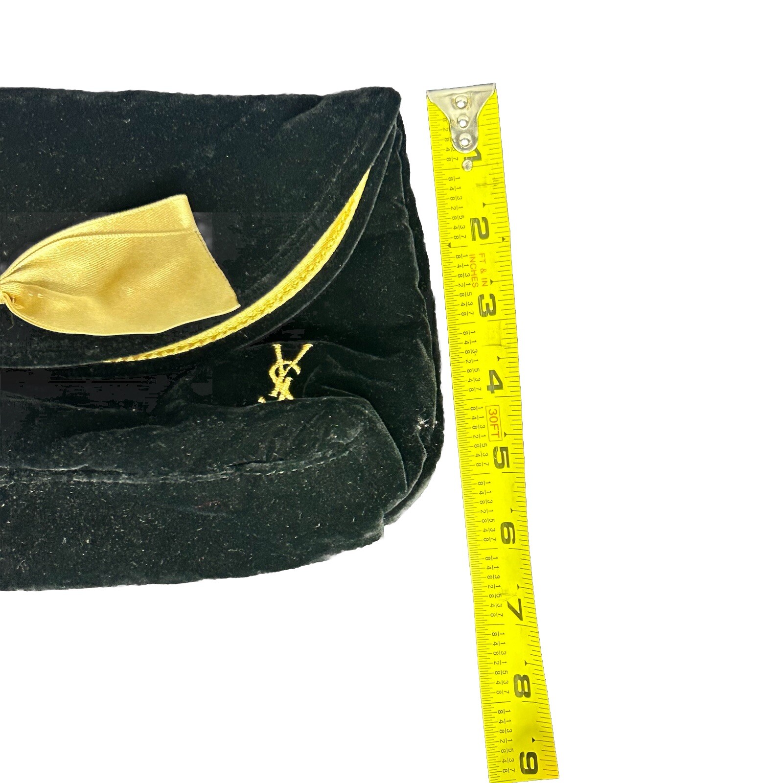 Borsa per trucco YSL Yves Saint Laurent Beaute in velluto nero marsupio borsa cosmetica