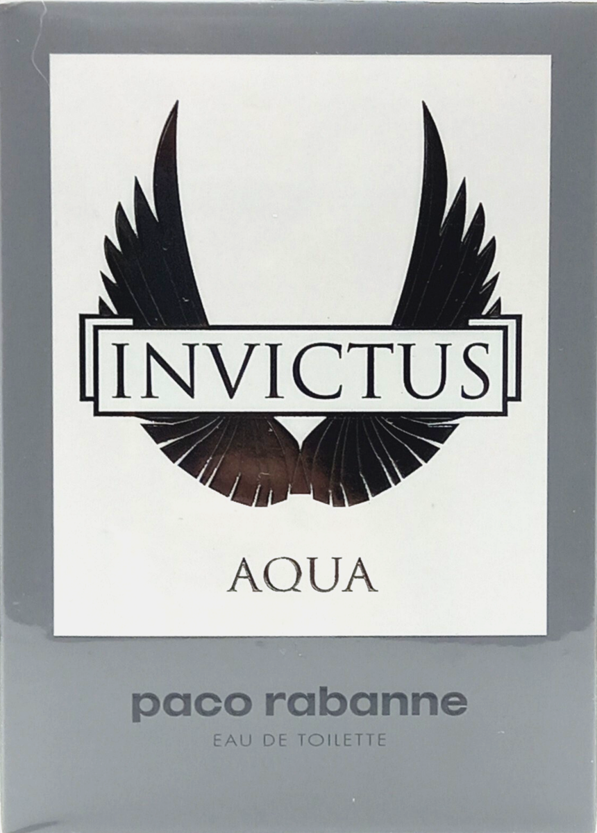 PACO RABANNE INVICTUS AQUA EAU DE TOILETTE SPRAY FOR MEN 3.4 Oz
