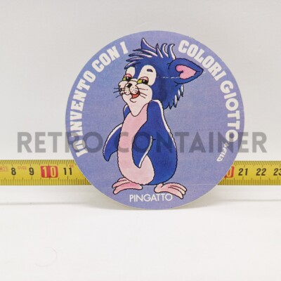 Sticker vintage sticker sticker 80's - Pingatto colors Giotto ref. D3