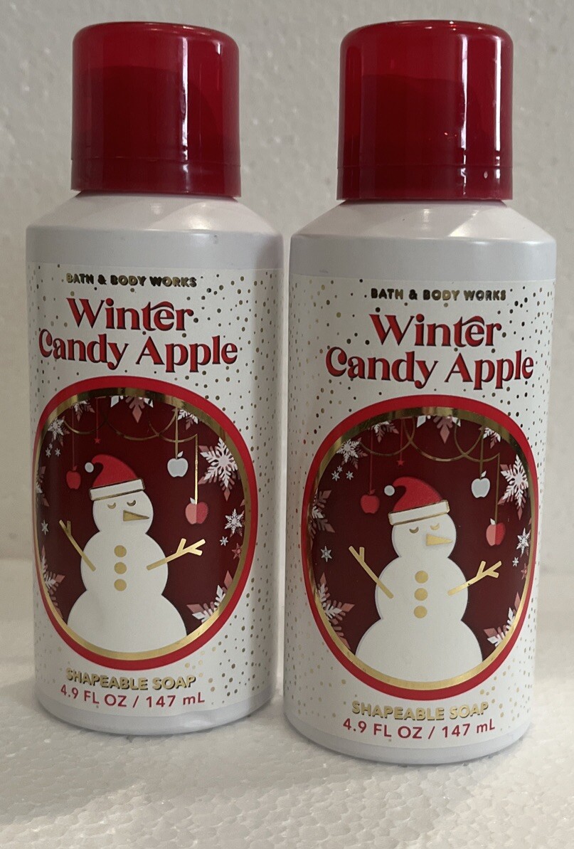 2Pack Bath & Body Works WINTER CANDY APPLE Shapeable Hand Soap 4.9 oz New eBay