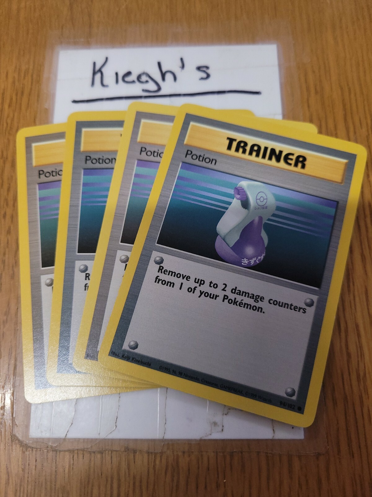 Pokemon - Potion x4 *94/102 - Played*
