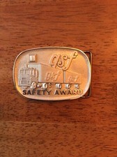 GSF Safety Award Belt Buckle Trucking Freight School