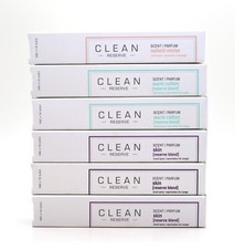 6-Clean Reserve Scent/Parfum Assorted Blends-Travel Spray, See pictures