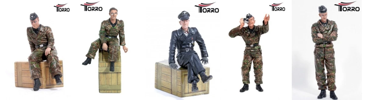 Figura Capitano Fanteria Torro Scala 1:16 - WWII, Per Carri Armati RC, Nuova