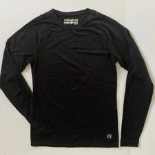 Avalanche Shirt Size Small Core Warm Base Layer Black Long Sleeve Top Ski Winter