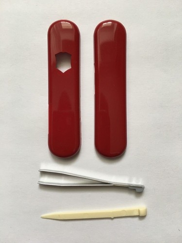 SWISS ARMY VICTORINOX 58mm SCALES/HANDLES WITH TWEEZER+TOOTHPICK - Picture 34 of 54
