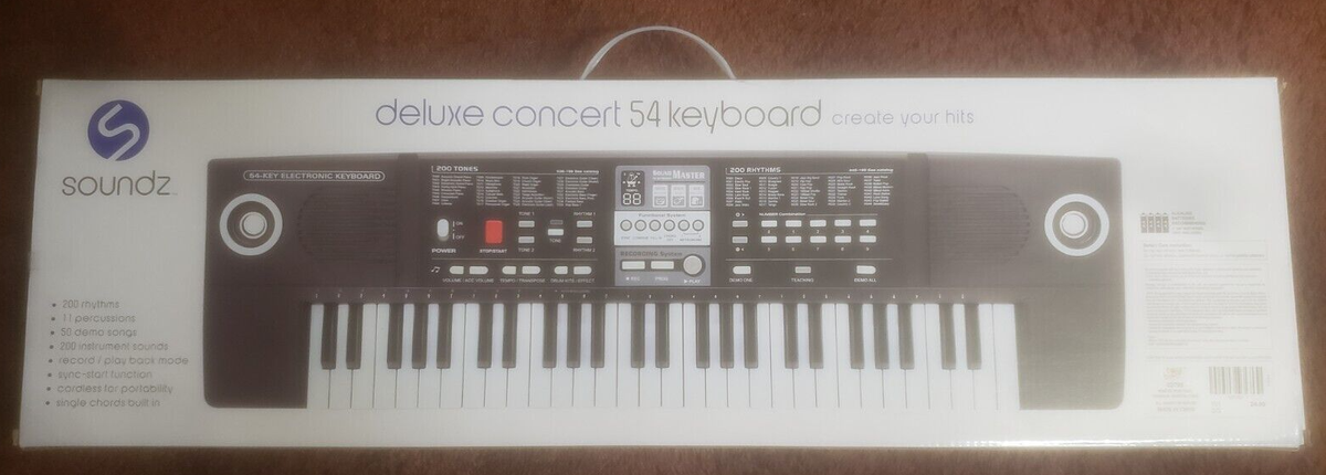 Soundz Deluxe Concert Keyboard,Cordless,200 Sounds,Record/Play
