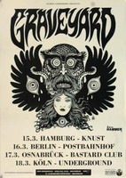 Graveyard - Endless Night , Hamburg 2012 | Konzertplakat | Poster