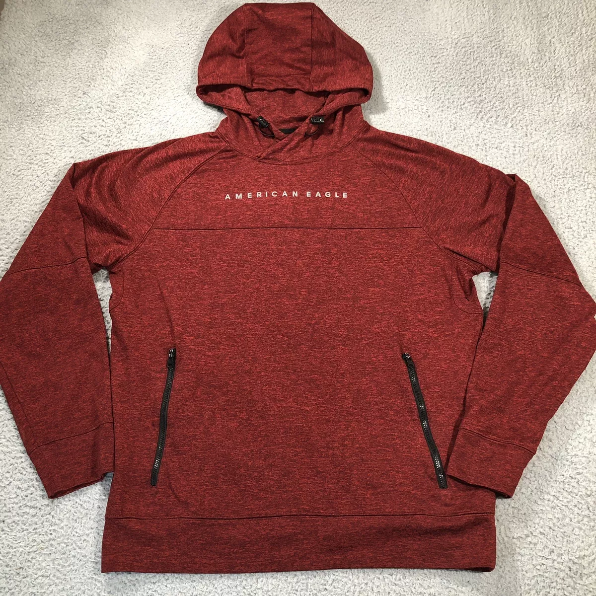 Red american eagle hoodie discount