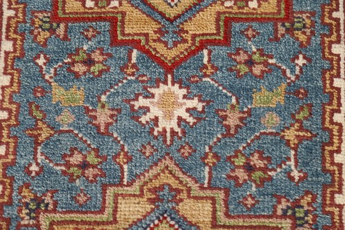 Exquisite Traditional Hand-Knotted Heriz Serapi Indian Wool Runner Rug 3x8 ft. - 第 9/19 張圖片