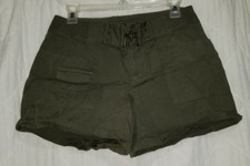 WOMENS CAROLINIA BLUES WAIST 32 CARGO HIGH WAIST SHORTS VINTAGE 10