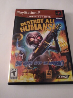 Destroy All Humans One Giant Step Sony PlayStation 2 PS2 2006 Tested No Manual