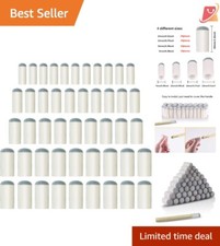 Pool Cue Tips Slip-On 50 Pieces 4 Sizes Leather Plastic Replacement Billiard