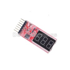 2-6s RC Li-Po Battery Voltage Volt Tester Indicator Checker Monitor 7.4V-22.2V