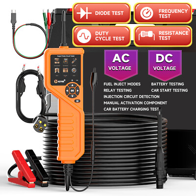 KZYEE KM601 12V & 24V Automotive Power Circuit Probe Tester Kit Battery Testing