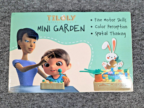 Tiloly Montessori Wooden Toy For 1 Year & Up - Magnetic Fishing Game - EUC