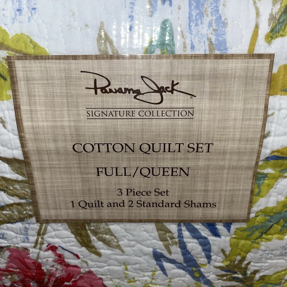 Nuevo Juego de Edredón Panama Jack Signature Collection Completo/Queen 3 piezas Foto 3 de 4