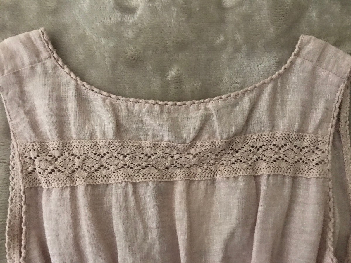chinese dress ladies Piazza Linen Embroidered Dress – KimVanLoo main image 0