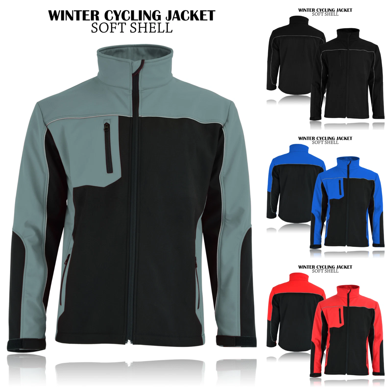 Soft Shell Fleece Lined Waterproof Windproof Outdoor Work Jacket Golf Men's UK
Opens in a new window