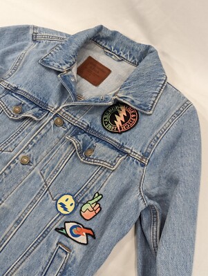 Vtg Abercrombie Fitch Denim Jean Jacket Men S Blue Vtg Abercrombie Fitch Denim Jean Jacket Men S Blue