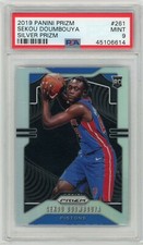 2019 Panini Prizm #261 Sekou Doumbouya Rookie Silver Prizm PSA 9